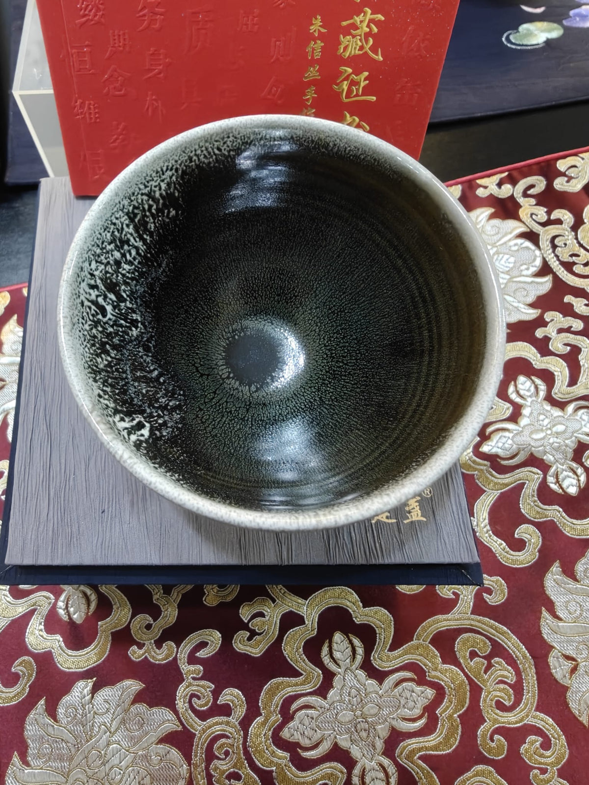 Silver-White Hare's Fur JianZhan Tea Bowl | 朱信丛 朱哥建盏