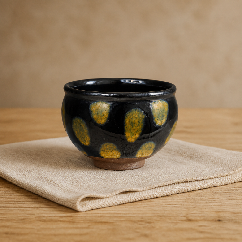 Iridescent Rainbow Crackle JianZhan Tea Bowl