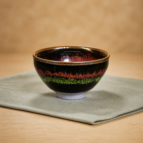 Aurora Borealis JianZhan Tea Bowl