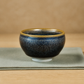 Midnight Blue Hare's Fur JianZhan Tea Cup