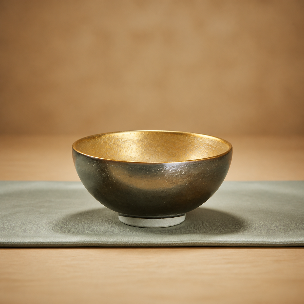 Black & Gold Dual-Glaze JianZhan Tea Bowl