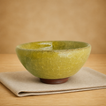 Chartreuse Crackle JianZhan Tea Bowl