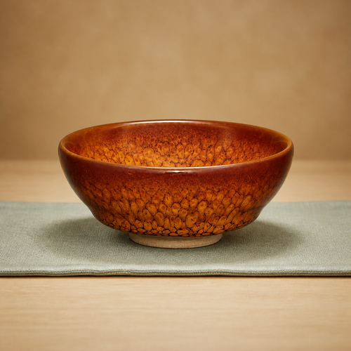 Amber Partridge Spot JianZhan Tea Bowl