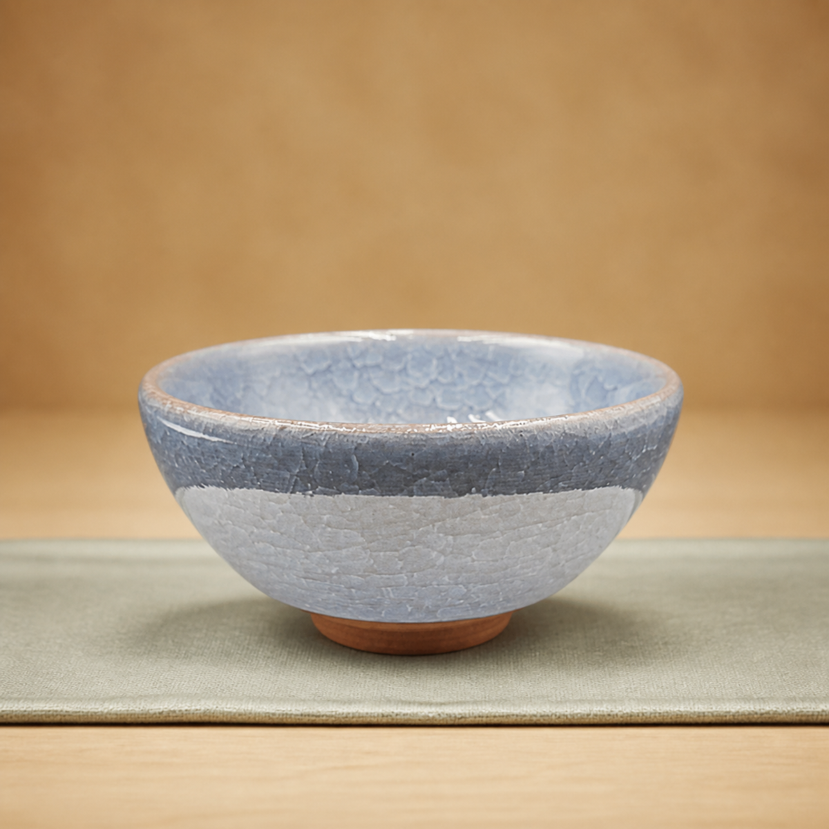 Layered Sky Crackle JianZhan Tea Bowl