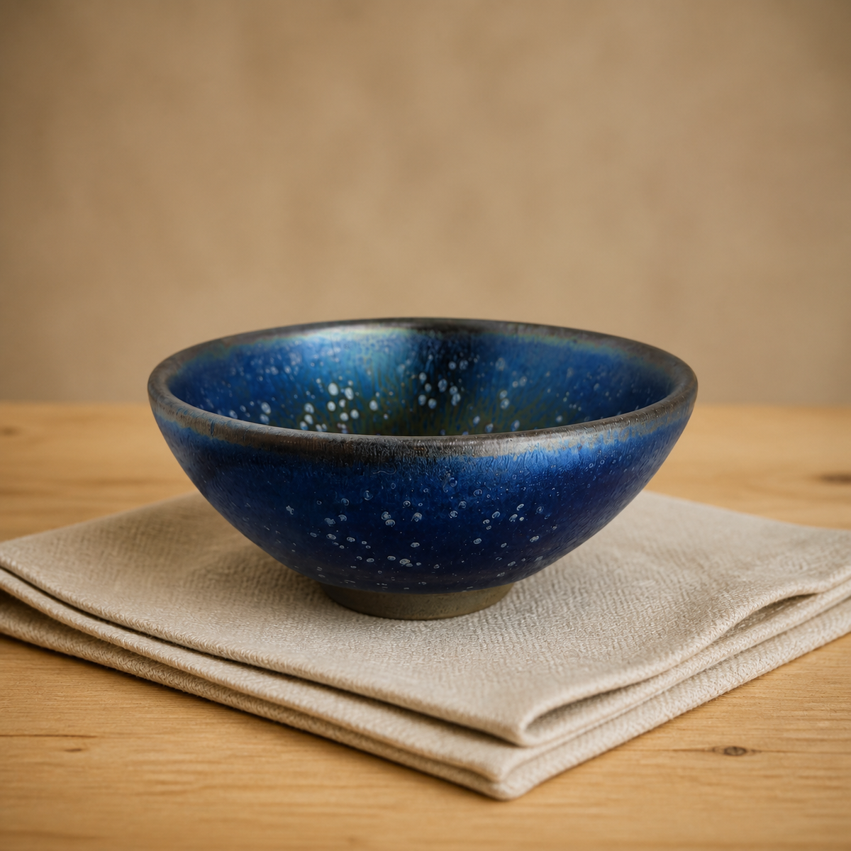 Teal Hare's Fur JianZhan Tea Bowl